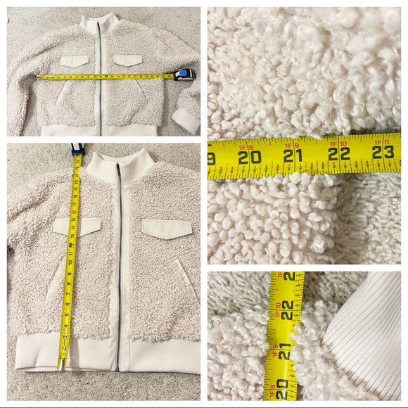 EXPRESS X Negin Mirsalehi sherpa jacket off white cream - Picture 7 of 10